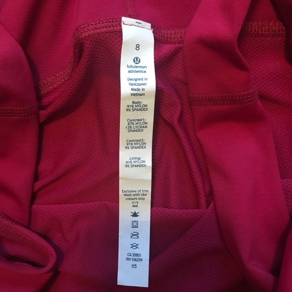 *SOLLD*8 Lululemon raspberry tank - Picture 2 of 5